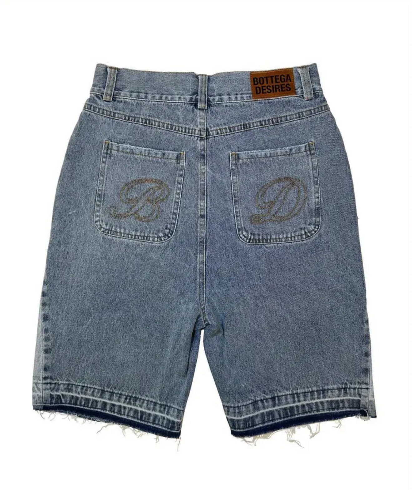 Shorts en Jean Gothique Hip Hop pour Hommes - Coupe Ample Streetwear avec Graphisme Audacieux, Jeans Robustes pour Concerts, Soirées et Style Quotidien Épuré - Lavable en Machine, Vêtements Décontractés à Finition Délavée