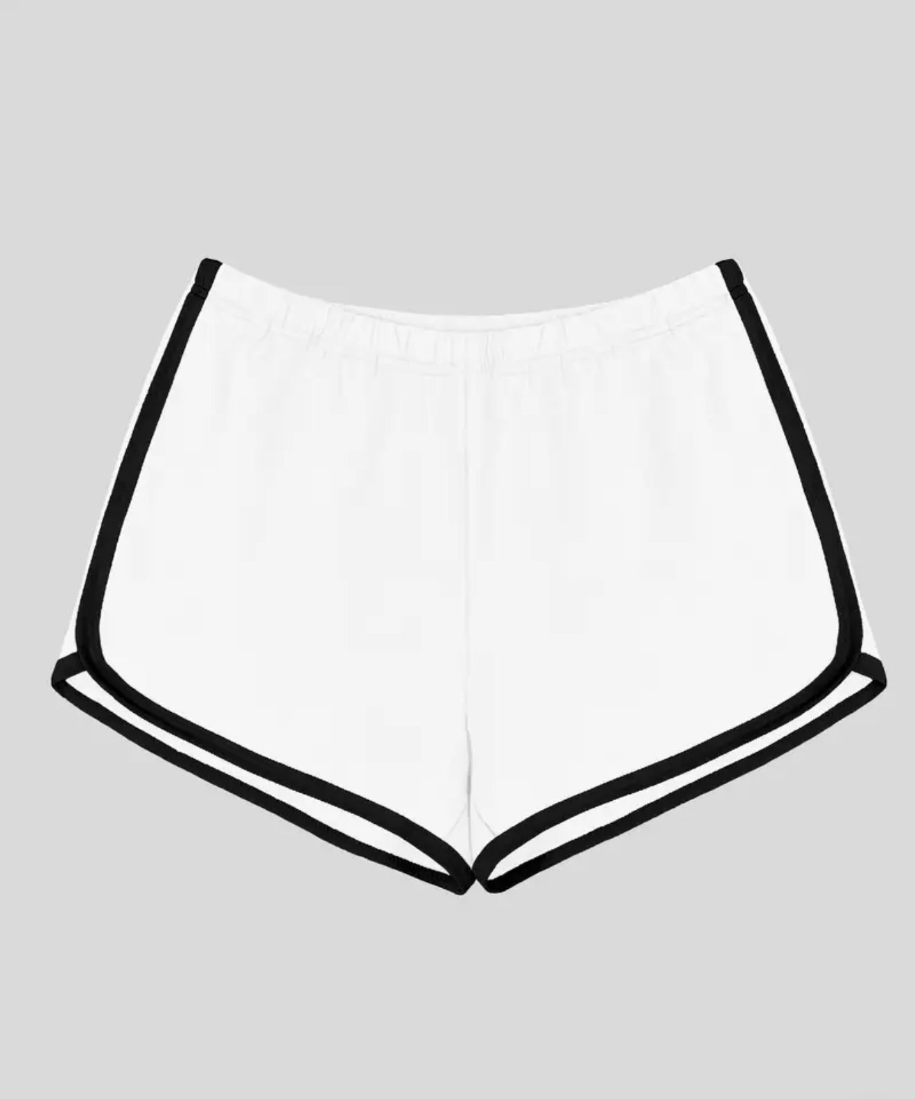 Women's Elastic Waist Letter Print Shorts - Spring Summer Casual Wear